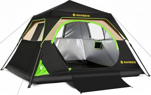 4/6/8 Person Camping Tent,Setup in 60 Seconds,Waterproof,Outdoor Camping | 60-Second Quick Setup,2000-3000mm waterproof tents for camping,Pop Up Tents,Instant Cabin Tents with Portable Carry Bag in Saudi Arabia