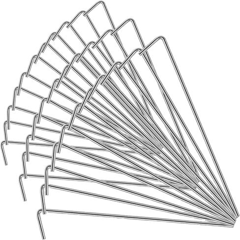 17 Pack Heavy Duty Metal Tent Stakes for Outdoor Decorations, Gardening & Canopies, Christmas Decorations in Saudi Arabia