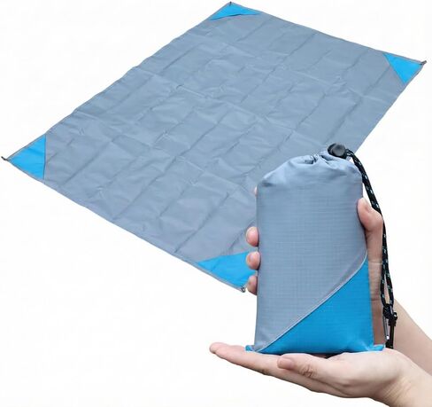 Orga'Neat Pocket Picnic Blanket, Compact Lightweight Tarp for Camping | Foldable, Easy to Carry, Water Resistant Sandproof Washable Quick Dry Mat for Beach, Festival, Travel, Outdoor Recreation in Saudi Arabia