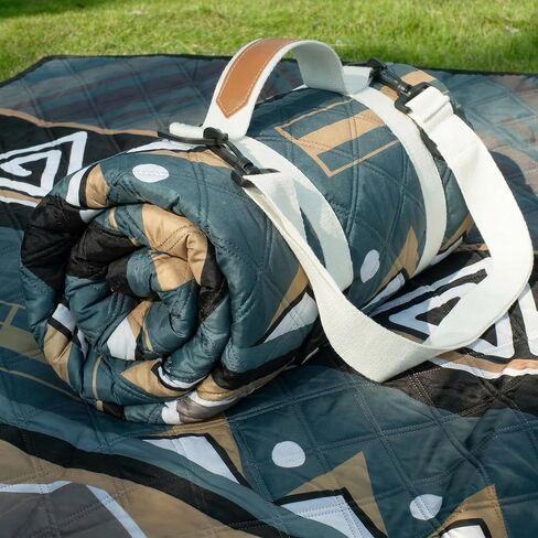 Genovega Waterproof Picnic Blanket Outdoor Camping Beach Mat Rug Extra Large Foldable Car Essential Roadtrip Gadget Accessories Glamping Tent Gear Must Haves Hiking Stuff Backpacking Necessities Gift in Saudi Arabia