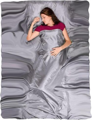 The Friendly Swede Sleeping Bag Liner, Adult Sleep Sack for Hotels, 3 Sizes | Cold Weather Microfiber or Ultralight Polyester, Pocket-Size Stuff Sack, Compact Travel Sheet for Hotel, Camping, Hostels in Saudi Arabia