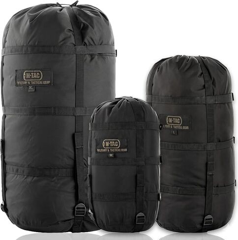M-Tac Compression Stuff Sack for Sleeping Bag Military Water Resistant Compression Bag Lightweight Nylon Compression Sack for Travel, Camping, Hiking, Outdoor in Kuwait