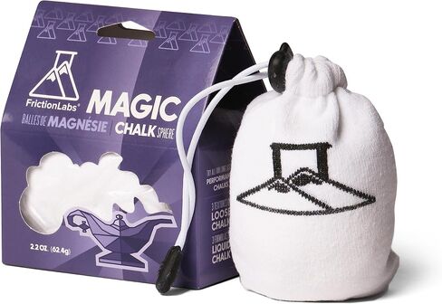 Friction Labs Magic Chalk Ball, Premium Gym Chalk Ball in Refillable Sock | Refillable Chalk Sock, Non-Toxic Gym Chalk for Climbing, Gymnastics, Weightlifting, CrossFit & Training, 2.2 oz in Saudi Arabia