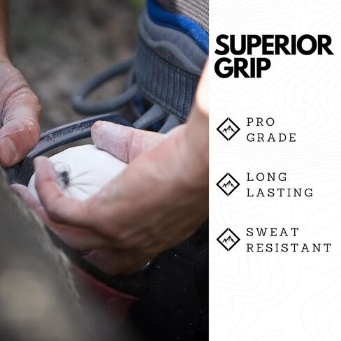 SURVIVOR Chalk Bag + Refillable Chalk Ball - Chalk Bag for Rock Climbing | Climbing Bag with Iconic Topographical Map, Drawstring Closure, Pockets & Brush Holder, Climbing Chalk Bag for Rock Climbing in Saudi Arabia