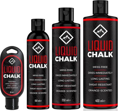 Liquid Chalk for Rock Climbing, Weight Lifting, Gymnastics - Liquid Grip | Climbing Chalk & Lifting Chalk for Weightlifting, Liquid Gym Chalk for Workout Training - Less Chalk, More Grip for Workout in Kuwait