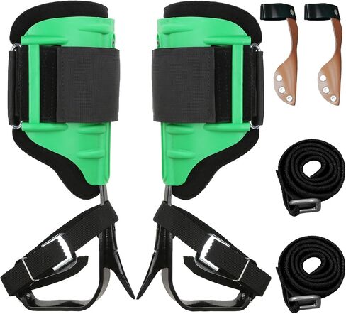 Tree Climbing Spikes Set,Tree Climbing Gear, 1 Pair Alloy Steel Climbing Spurs,350lbs Load Capacity, Arborist Equipment for Climbers, Fruit Picking and Lumberjack in Saudi Arabia