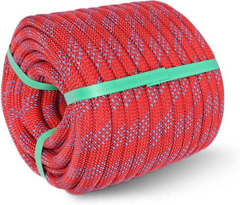 1/2in x 150ft Double Braided Arborist Rigging Rope, 48 Strands Polyester 8000LBS Heavy Duty Climbing Bull Rope for Tree Swing Rappelling Rescue Camping in Kuwait