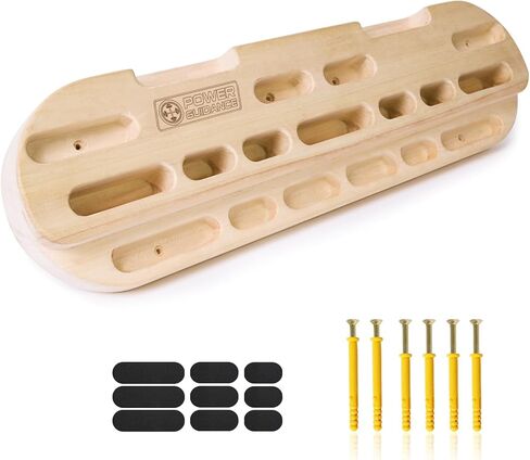 POWER GUIDANCE Rock Climbing Hangboard Wooden Hand Grip Strengthener Forearm Exerciser for Climbers Athletes in Kuwait