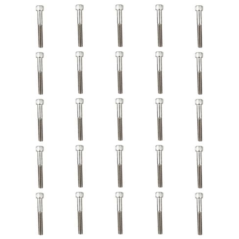 Atomik 3/8 × 1-1/2 بوصة طويلة الخيوط بالكامل سبائك الصلب البراغي 25 حزمة الأجهزة المعمرة لتسلق الصخور يحمل 3/8-16 ألين رئيس المقبس غطاء الترباس مصممة للاستخدام الداخلي لوازم الجدار in Kuwait