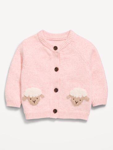 Old Navy Graphic Cardigan Sweater for Baby - Lamb in Kuwait