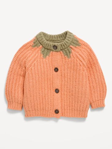 Old Navy SoSoft Cardigan Sweater for Baby - Pumpkin in Kuwait