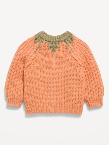 Old Navy SoSoft Cardigan Sweater for Baby - Pumpkin in Kuwait