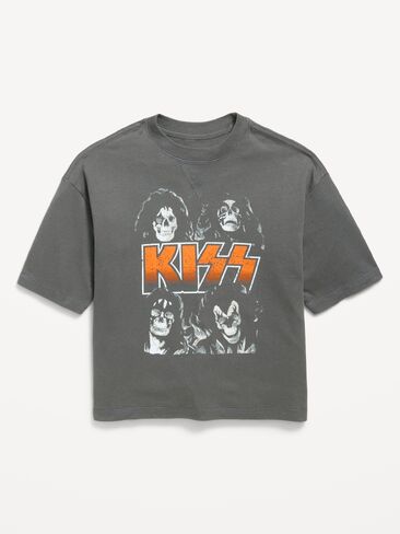 Old Navy Kiss™ Gender-Neutral Oversized Graphic T-Shirt for Kids - Kiss in Kuwait