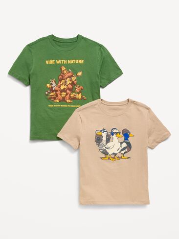 Old Navy Short-Sleeve Graphic T-Shirt 2-Pack for Boys - Down the Shore in Kuwait