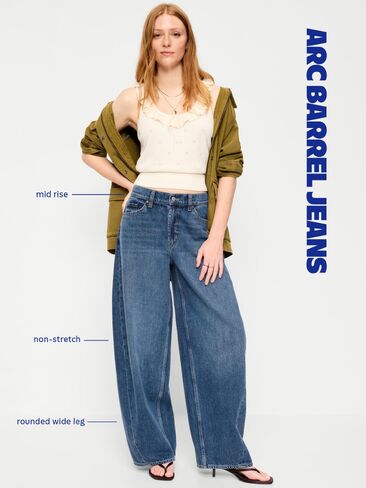 Old Navy The Arc Mid-Rise Barrel Jeans - Bella in Saudi Arabia