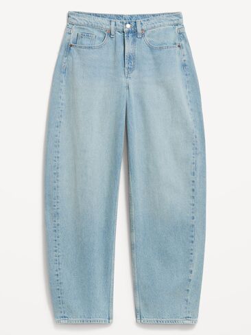Old Navy The Arc Mid-Rise Barrel Jeans - Light Wash in Saudi Arabia