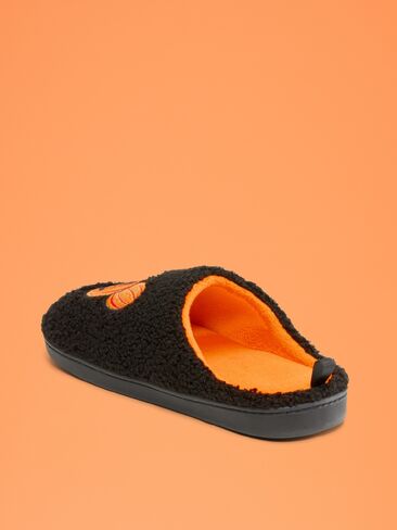 Old Navy Old Navy x Disney Mickey Mouse Sherpa Slippers for Women - Pumpkin in Kuwait