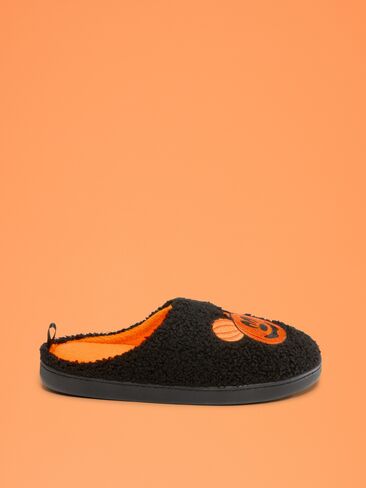 Old Navy Old Navy x Disney Mickey Mouse Sherpa Slippers for Women - Pumpkin in Kuwait
