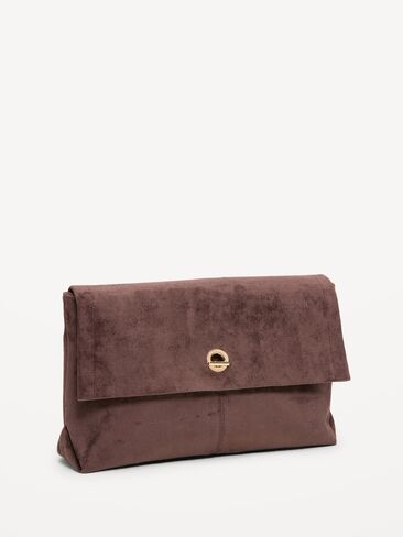 Old Navy Oversized Slouchy Clutch - Black Coffee in Kuwait