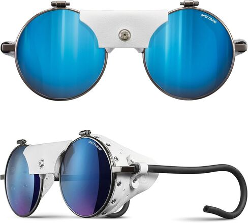Julbo Vermont Classic Glacier Glasses for Men & Women w/Leather Side Shields for Hiking, Snow/Glare - 100% UV Protection in Kuwait