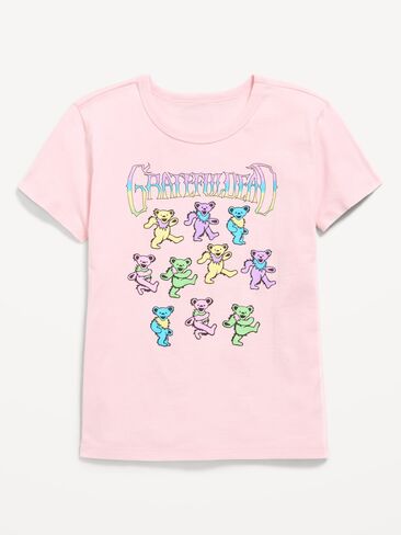 Old Navy Grateful Dead™ Graphic T-Shirt for Girls - Pink Pirouette in Kuwait