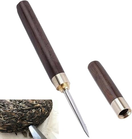 Ice Pick for Breaking Ice, Stainless Steel Ice Picks Tool | Wooden Handle, With Cover, For Kitchen Bars Camping Restaurant Bartender in Saudi Arabia