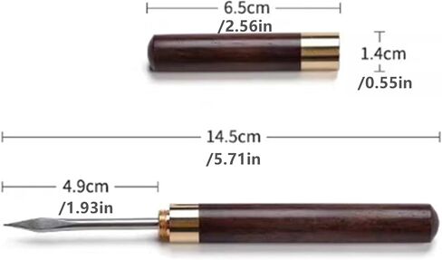 Ice Pick for Breaking Ice, Stainless Steel Ice Picks Tool | Wooden Handle, With Cover, For Kitchen Bars Camping Restaurant Bartender in Saudi Arabia