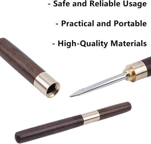 Ice Pick for Breaking Ice, Stainless Steel Ice Picks Tool | Wooden Handle, With Cover, For Kitchen Bars Camping Restaurant Bartender in Saudi Arabia