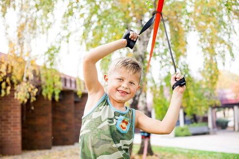 ZenMonkey Slackline Kit with Overhead Training Line, Arm Trainer, Tree Protectors, Cloth Carry Bag and Instructions, 60 Foot - Easy Setup for the Family, Kids and Adults in Saudi Arabia