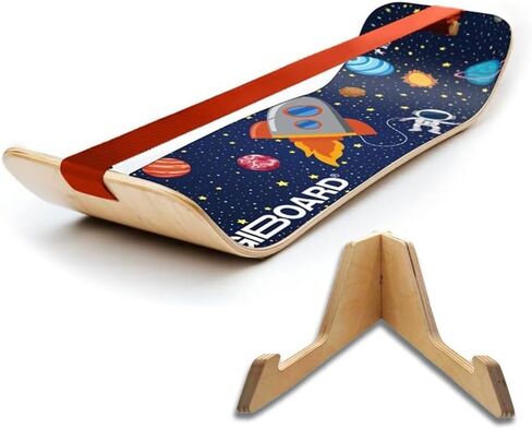 GIBBON SlackBoard, Balance Board Kids & Adults, Slackline Balance Trainer | 1 & 2 Line Options, Slack Board, Core Workout Equipment, Home Gym Training, Standing Desk Exercise, Yoga, Agility, Pilates in Saudi Arabia