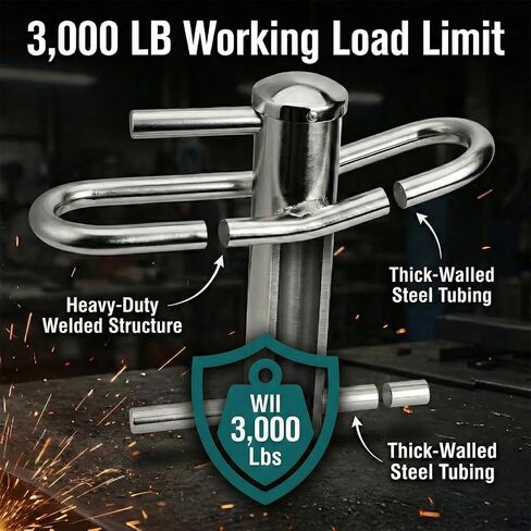 Port-A-Wrap, Stainless Portawrap for Tree Work, Arborist Tree Rigging Equipment for Rope Up to 3/4'', 9000lb MBS, 10:1 Work Load Ratio at 3000lbs(POWMSS), Large Size 12.2''x10.6'' in Saudi Arabia