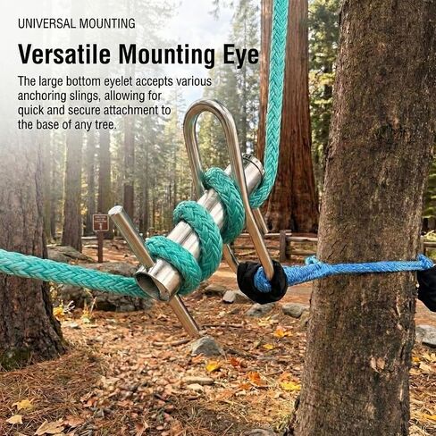 Port-A-Wrap, Stainless Portawrap for Tree Work, Arborist Tree Rigging Equipment for Rope Up to 3/4'', 9000lb MBS, 10:1 Work Load Ratio at 3000lbs(POWMSS), Large Size 12.2''x10.6'' in Saudi Arabia