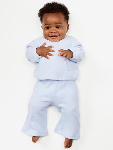 Old Navy Waffle-Knit Wide Leg Pants for Baby - Powder Blue in Kuwait