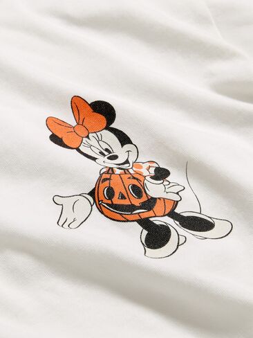 تيشيرت قصير بقصة ضيقة من Old Navy x Disney Minnie Mouse Boxy للنساء - يقطين in Kuwait