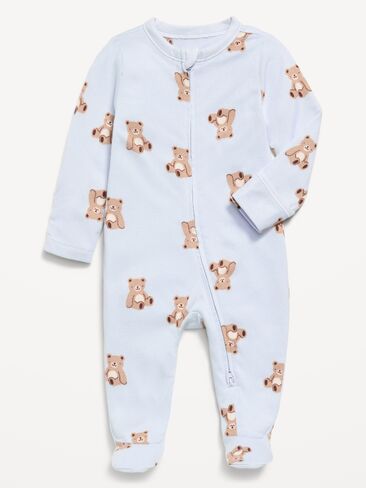 Old Navy SoftMode 2-Way-Zip Sleep & Play Footed One-Piece for Baby - Bears in Kuwait
