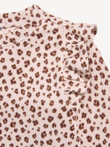 Old Navy SoftMode 2-Way-Zip Sleep & Play Footed One-Piece for Baby - Pink Leopard in Kuwait