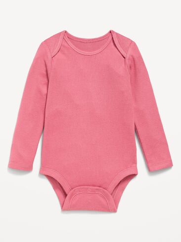 Old Navy SoftMode Long-Sleeve Bodysuit for Baby - Rose Cloud in Kuwait