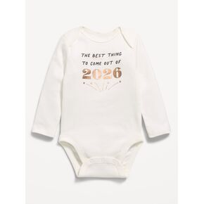 Old Navy Long-Sleeve Graphic Bodysuit for Baby - Magnolia in Kuwait