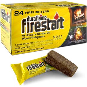 Duraflame Fire Starter for Indoor and Outdoor Use - Quick Ignition Logs for BBQ, Fireplace, Fire Pit and Campfires (24 Pack) in Saudi Arabia