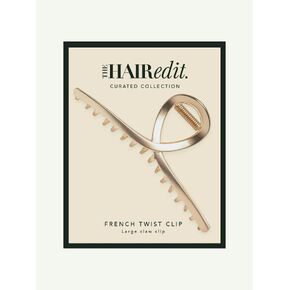 Old Navy The Hair Edit French Twist Claw Clip - Gold in Kuwait