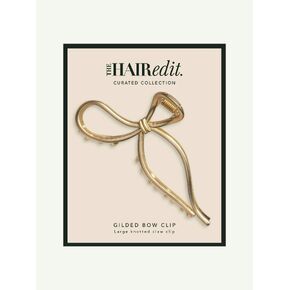 Old Navy The Hair Edit Gilded Bow Claw Clip - Gold in Kuwait