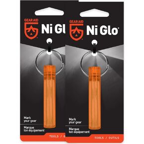 GEAR AID Ni Glo 2" UV Rechargeable Glowing Keychain – Multi-Purpose Glow-in-the-Dark Accessory for Camping in Kuwait