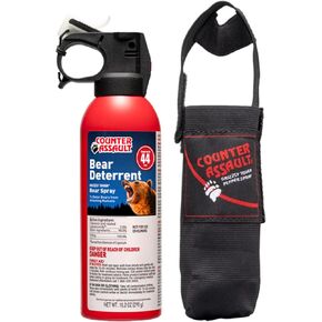 Counter Assault Bear Spray - Bears, Mountain Lions, Coyotes - Long-Range 44ft Distance - Pepper Spray Safety Gear for Hiking & Camping Protection - 2% Capsaicin - 10.2 oz in Saudi Arabia