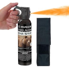 Mace Bear Spray - Guard Alaska Bear Deterrent Self Defense Spray, 9 oz, EPA Registered, Max Strength 20% OC, Great for Hiking, Camping, & Hunting in Saudi Arabia