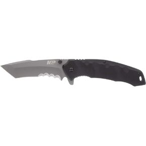 Smith & Wesson M&P Special Ops 9.3in Stainless Steel Assisted Opening Knife with 4in Tanto Blade and G10 Handle for Outdoor, Tactical, Survival and EDC,Black in Kuwait