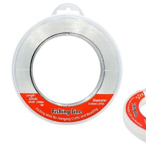 Nylon Fishing Line, 0.45mm 985ft,Strong Clear Invisible Hanging Wire for Crafts Beading, Decorative Pictures, Stringing Lights in Saudi Arabia