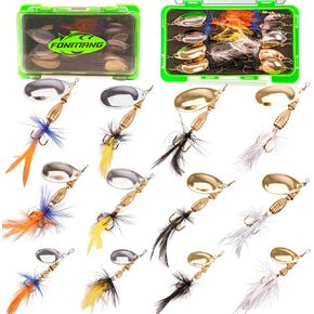 FONMANG Fishing Lure Spinner baits for Freshwater and Saltwater,2026 New Bass Trout Fishing Lures Also for Crappie Salmon Walleye Pike in Kuwait