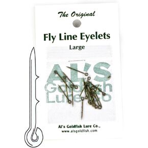 15 PCS Fly Line Eyelet, Leader Knot Eliminator. Reusable No Knot Fly Line Eyelets by AL's Goldfish Lure Company in Saudi Arabia