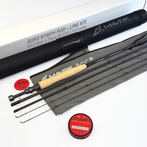 Mavrk Fly Fishing Euro Nymph Rod/Line Combo Kit – MV-X Rod + Tracer 62 Complete Euro Nymph Line and Leader System in Saudi Arabia