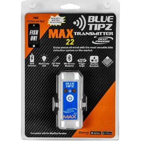 إنذار لصيد الأسماك على الجليد من Deep Freeze BlueTipz Tip-Up - إنذار لدغة - ضوء تلميح لصيد الأسماك على الجليد - معدات وملحقات صيد الأسماك على الجليد - تطبيق Bluetooth iOS و Android مجاني in Kuwait